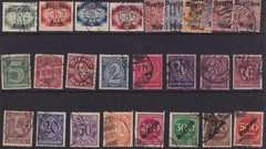 Lot-R Authentic Historical Stamps Germany WWII Officials Classics 3 U