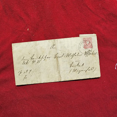 Imperial German document cover envelope invoice Germany 1880