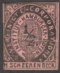 Germany HAMBURG local Private Post Vereinigte 1/2pf