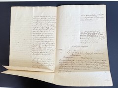 Bayern Historical Document Stadt- & Festungs-Kommandantschaft Würzburg 1828