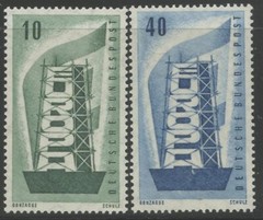 GERMANY Sc#748-749 1956 Europa Isssue OG Mint LH & NH