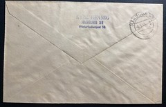 1946 Cottbus Germany Local Stamp issue Post WW2 Registered Cover To Hamburg