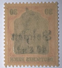 Travelstamps: Germany Offices in Belgium Stamps WWII, 30pf w/ 40c OP MOGNH Wmk