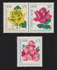 GDR Roses 3v 1972 MNH SG#E1497-E1499 MI#1778-1780