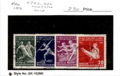 Germany – DDR, Postage Stamp, #297-300 Used & Mint, 1956 Soccer, Sports (AF)
