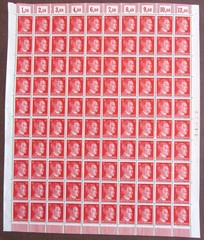 Deutsches 3rd Reich German Hitler 3 Full Sheets Stamps Hitler Head 12PF