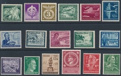 Lot-R Stamp Germany 1941 WWII 3rd Reich Hitler Austria Fuda RAD Snake Horse MNH