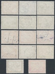 GERMANY – 1933 Richard Wagner Operas full set of 14, used – Michel # 499-507