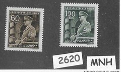 #2620 MNH Stamp set B25 & B26 / Adolf Hitler Birthday / 1944 WWII / BaM