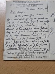 WWII WW2 German Third Reich Postcard Kriegsmarine Rescue Boat in High Seas