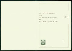 GERMANY FOLDER 1991/19 LUFTFAHRT AVIATION FLUGZEUGE EINDECKER
