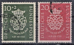 Germany 1950 Seal of Johann Sebastian Bach Semi-Postal B314-B315 Used ZAYIX