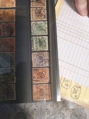 German Empire REICHPOST Lot Of 14 Used Eagle & Shield Issue 1pf-50pf Mixed Lot!!