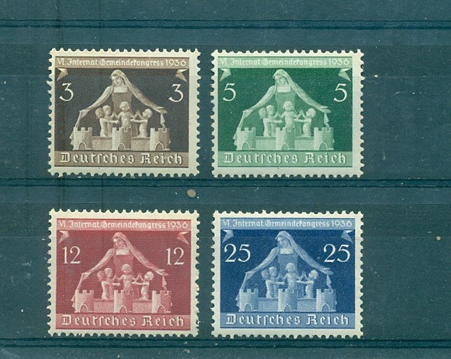 Germany – Sc# 473-6. 1936 Congress of Municipalities. MNH $15.00.