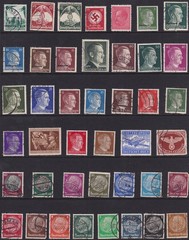 Lot-R Stamp Germany WWII Hitler Ostland Bulgaria Feldpost Hindenburg Nuremberg U