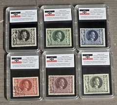 Third Reich WWII WW2 Nazi German Adolf Hitler 54th Birthday NSDAP Stamp Set 1943