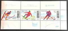 West Germany May 2026 Winter Sport-ZDR 95/110/180 from MH 134 MiNr. 3965-3967 SPORTS AID!
