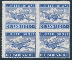 Stamp Germany Feldpost Mi 1-4 Block 1942 WWII Fascism Wehrmacht Hitler MNH