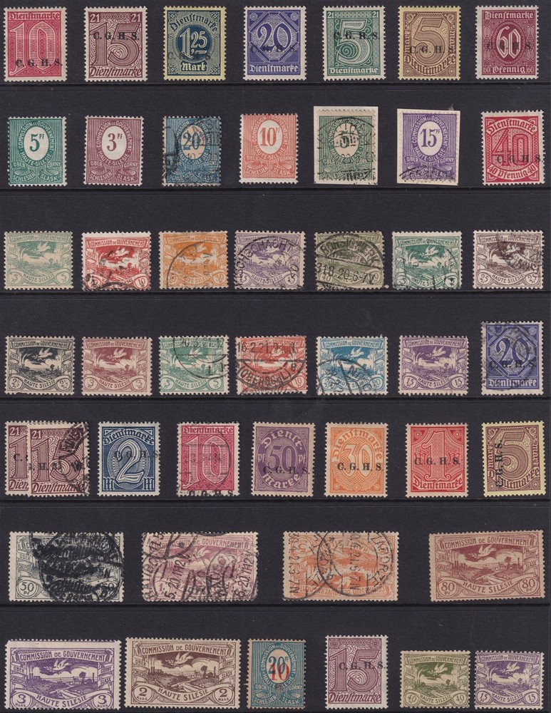 Lot Stamp Germany Reich CGHS UPPER SILESIA Classic Selection Mixed 3 F
