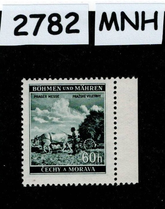 MNH Stamp Sc 57 1941 Prague fair WWII Germany Occupation of BaM #2782