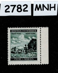 MNH Stamp Sc 57 1941 Prague fair WWII Germany Occupation of BaM #2782