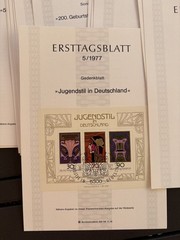 1977 German First Day Cover Stamps Lot of 26 ERSTTAGSBLATT Numbered