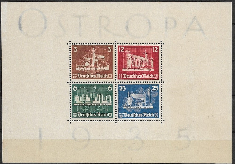German Reich MiNr Block 3 Unused * Checked Schlegel BPP