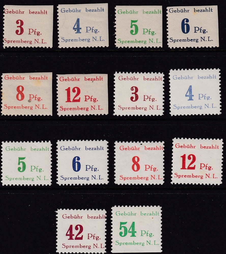 Lot Stamp Germany Mi 1-14 Set 1946 Lok Spremberg MNH