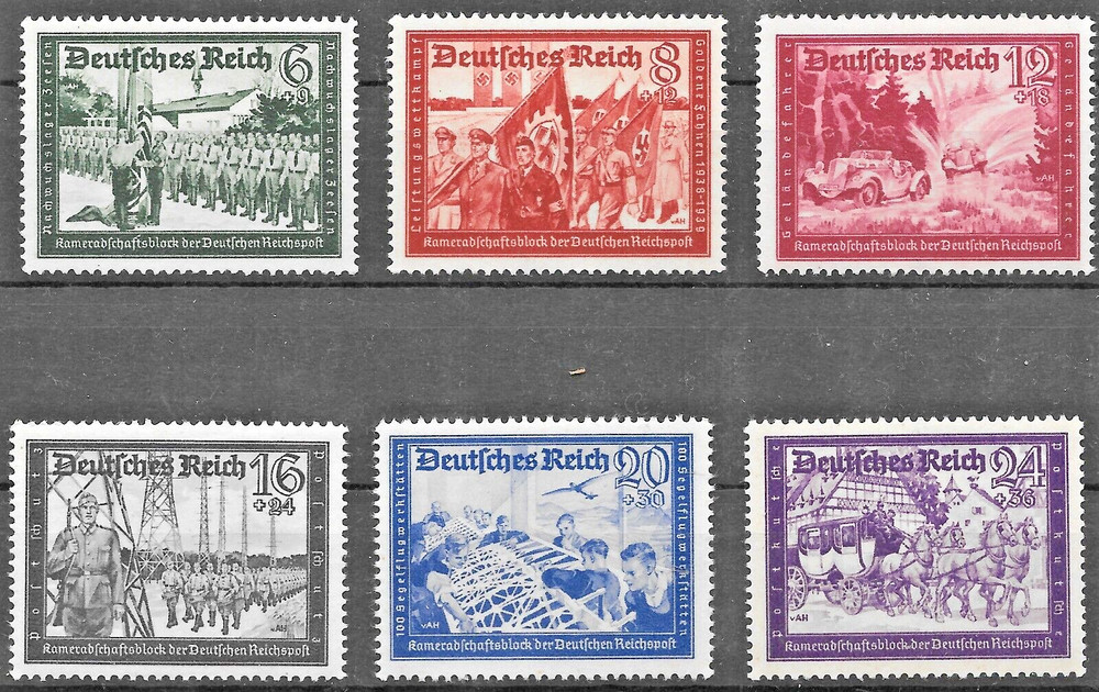 Germany Third Reich Mi# 773-778 1941 MH *