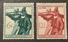 Travelstamps: 1944 Germany Stamps Scott #B278-B279 Soldier & Tirolese Rifleman