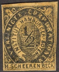 Germany HAMBURG local Private Post Vereinigte 1/2pf