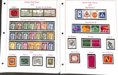 Germany Stamp Collection in 60 Page Album, 1954 to 1979 Postally Used