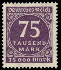 GERMANY 240 – Numeral of Value „1923 Dark Violet“ (pc13579)