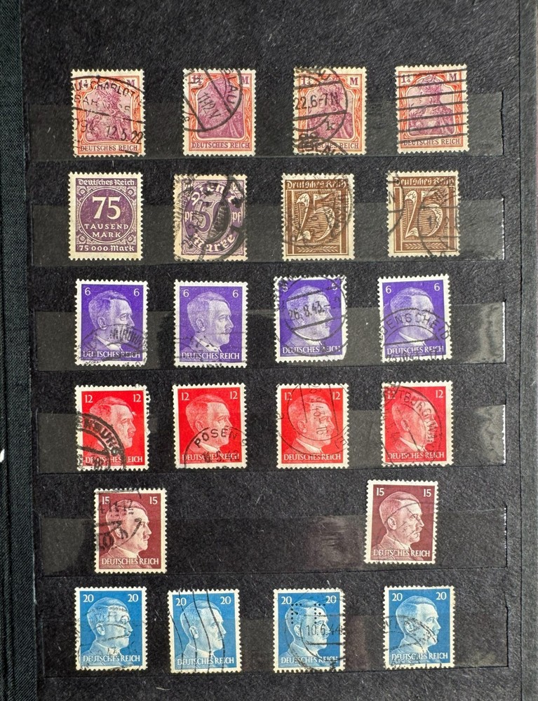 Germany Deutsches Reich/ Inflation, Adolf Hitler Definitive Issues (1920s–1940s)