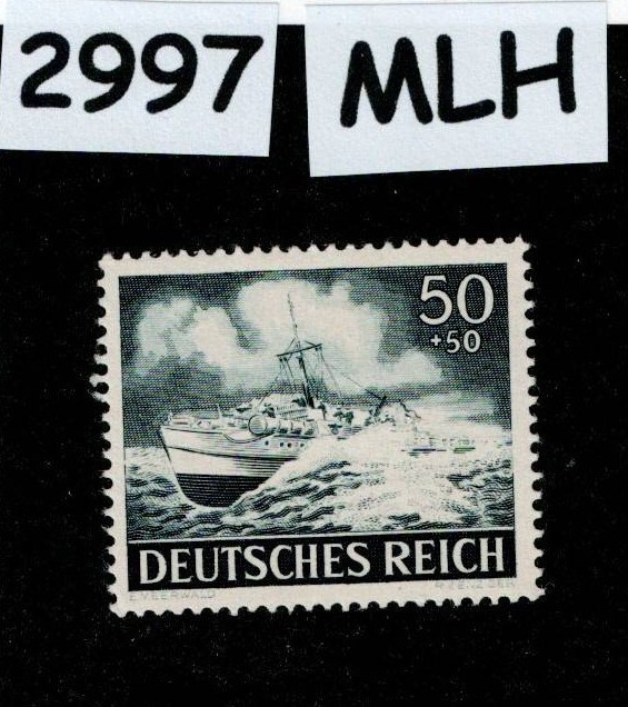 MLH stamp B229 Navy patrol boat WWII Military Hero’s Armed forces 1943 #2997