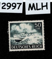 MLH stamp B229 Navy patrol boat WWII Military Hero’s Armed forces 1943 #2997