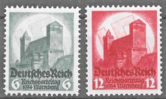 Germany Reich – 1934 – Nuremburg Congress – Mi # 546-547 – MH *