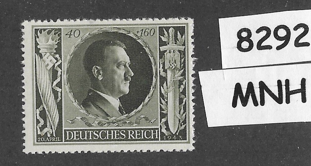 MNH stamp B236 Adolf Hitler 1943 Birthday / WWII Germany / Third Reich #8292