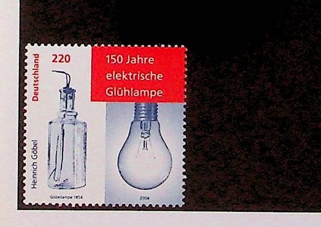 GERMANY Sc 2280 NH ISSUE OF 2004 – SCIENCE – LIGHT BULB – (DLM34)