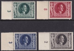 Authentic Stamp Germany Selection 1943 WWII Military Hitler 54th Left MNH