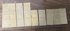 GERMANY SE-TENANT OSTLAND (RUSSIA) 4-STRIPS OF 3; 5 STRIPS OF 2 (MNH/MH) 1209