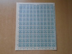 Germany – SG316 1M DM greenish blue 1923. 10 x complete sheets of 100 stamps.