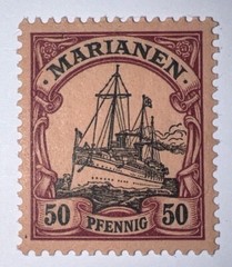 Travelstamps: GERMANY MARIANEN STAMPS Kaiser’s Yacht Mint OG H 50p UNWMK