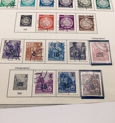 Germany Lot – 127 Stamps 1946-56 on Cut Album Pages – DDR, USSR, British US Zone