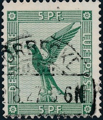 Stamp Germany Reich Mi 378-83 Sc C27-34 1926 Luftpost Airmail Eagle Empire Used