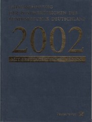 Federal annual collection 2002 with first day stamp Bonn canceled – complete