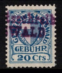 Germany S Wald 1900s 20c Local Revenue Used – S57351