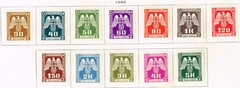 Germany WW2 Protectorat Bohemia and Moravia Swastika Eagle set 1943 MLH