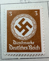Germany 12 Stamps 4 wi/RARE CXL 1942 Scott Catalog O92-O103 „Official“-Complete