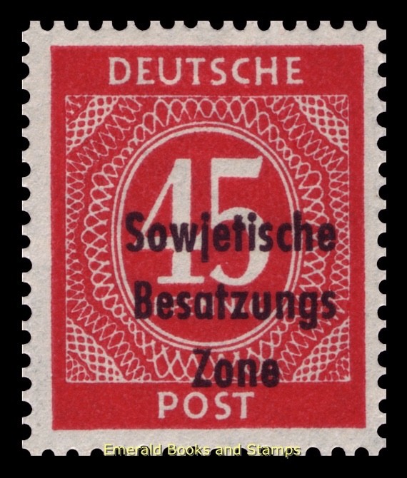 EBS Germany 1948 SBZ Soviet Occupation – Numerals overprint – Michel 209 – MNH**